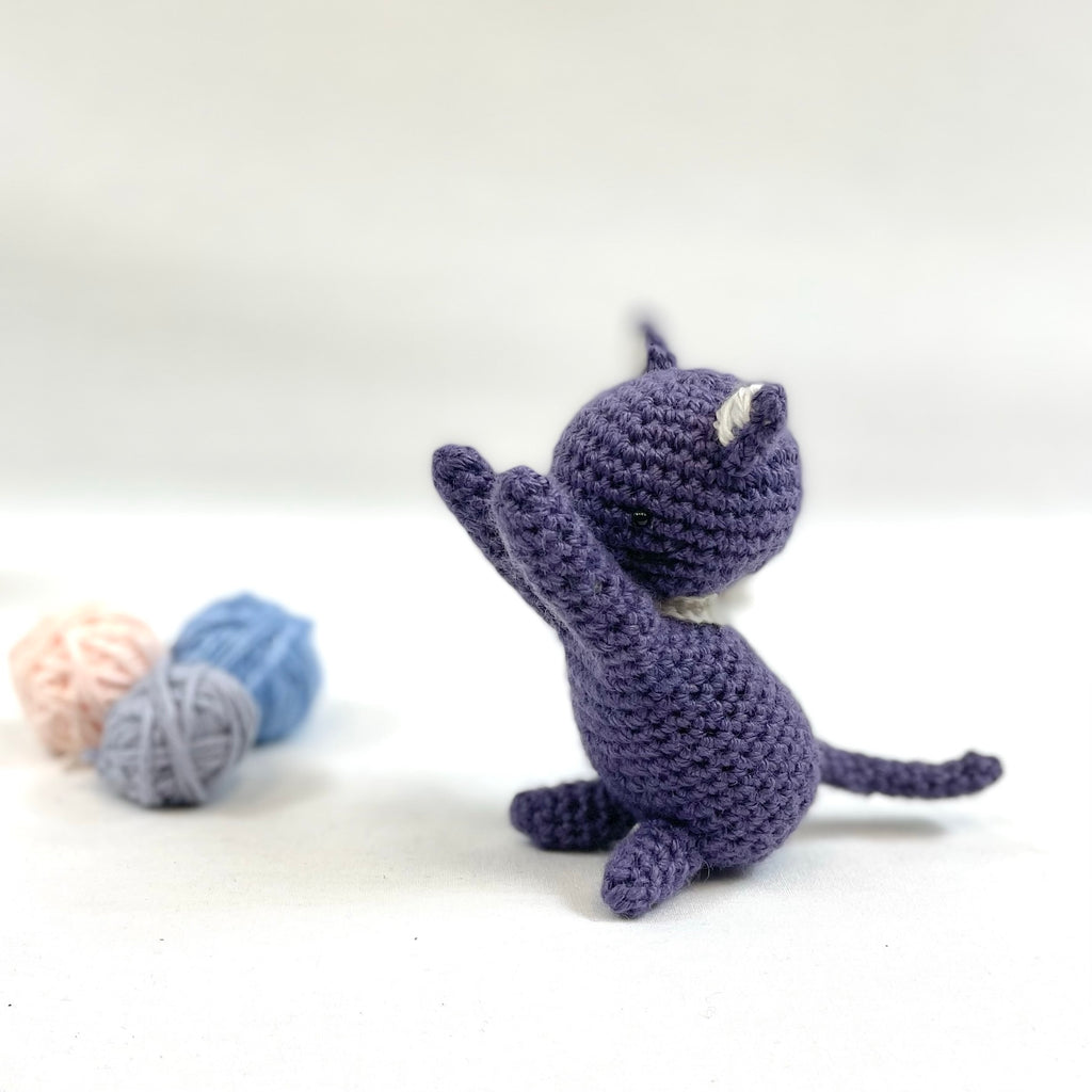 hand crocheted cat